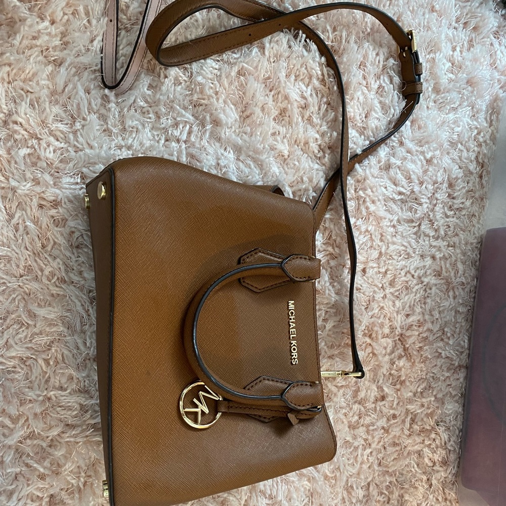 Brown mk cross body